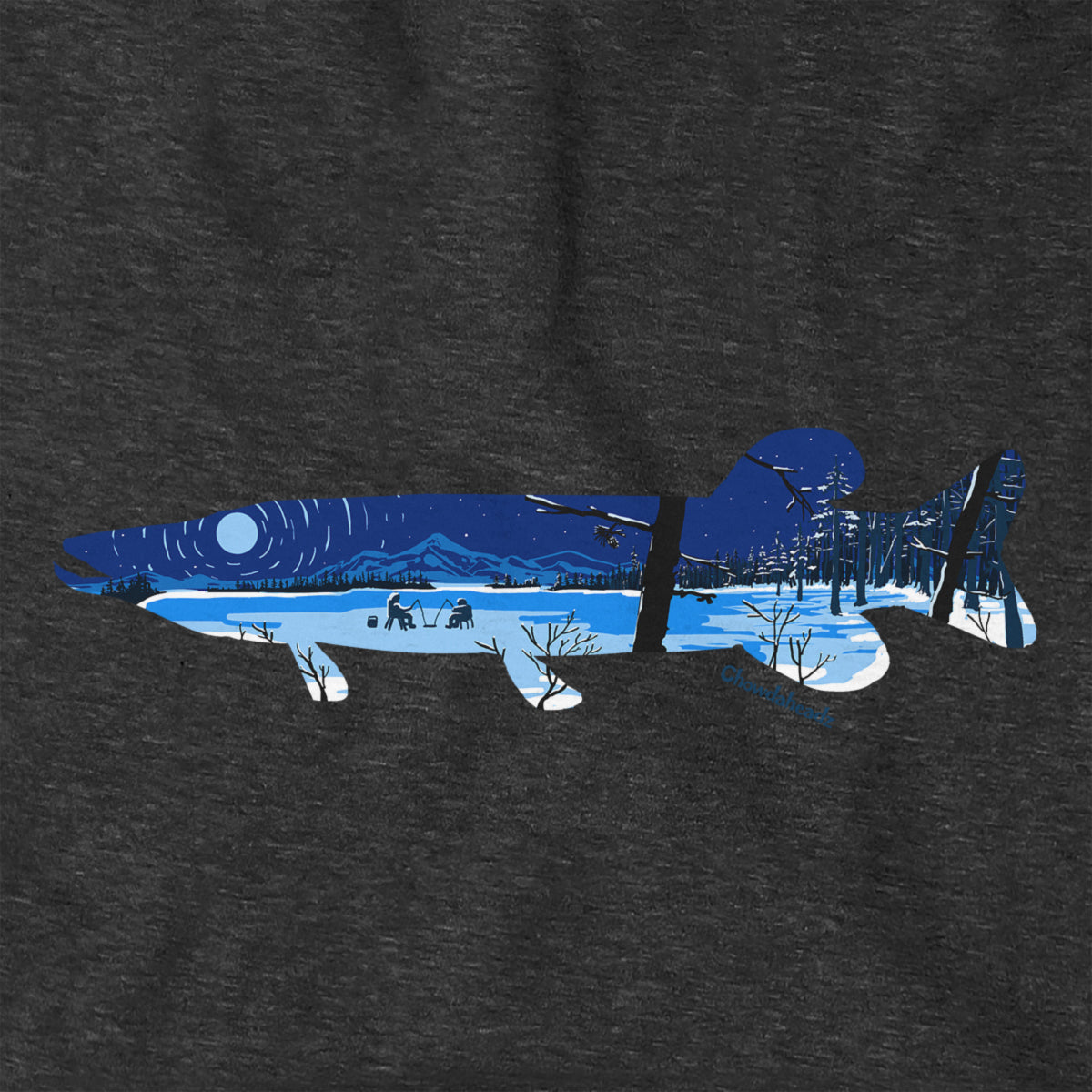 Pike Ice Fishing Hoodie - Chowdaheadz