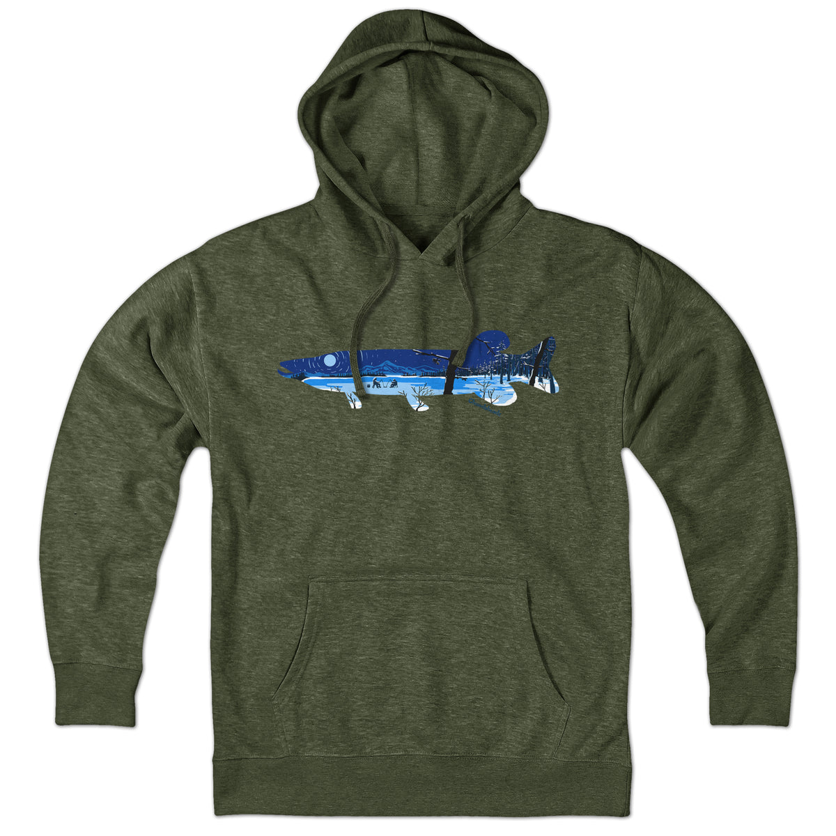 Pike Ice Fishing Hoodie - Chowdaheadz