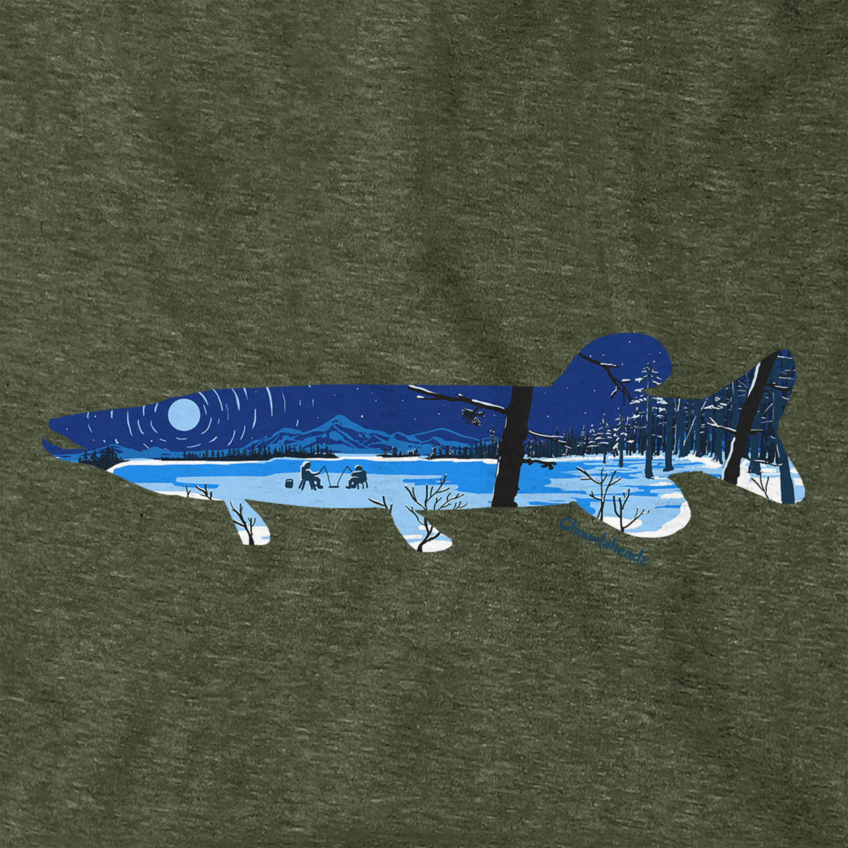 Pike Ice Fishing Hoodie - Chowdaheadz