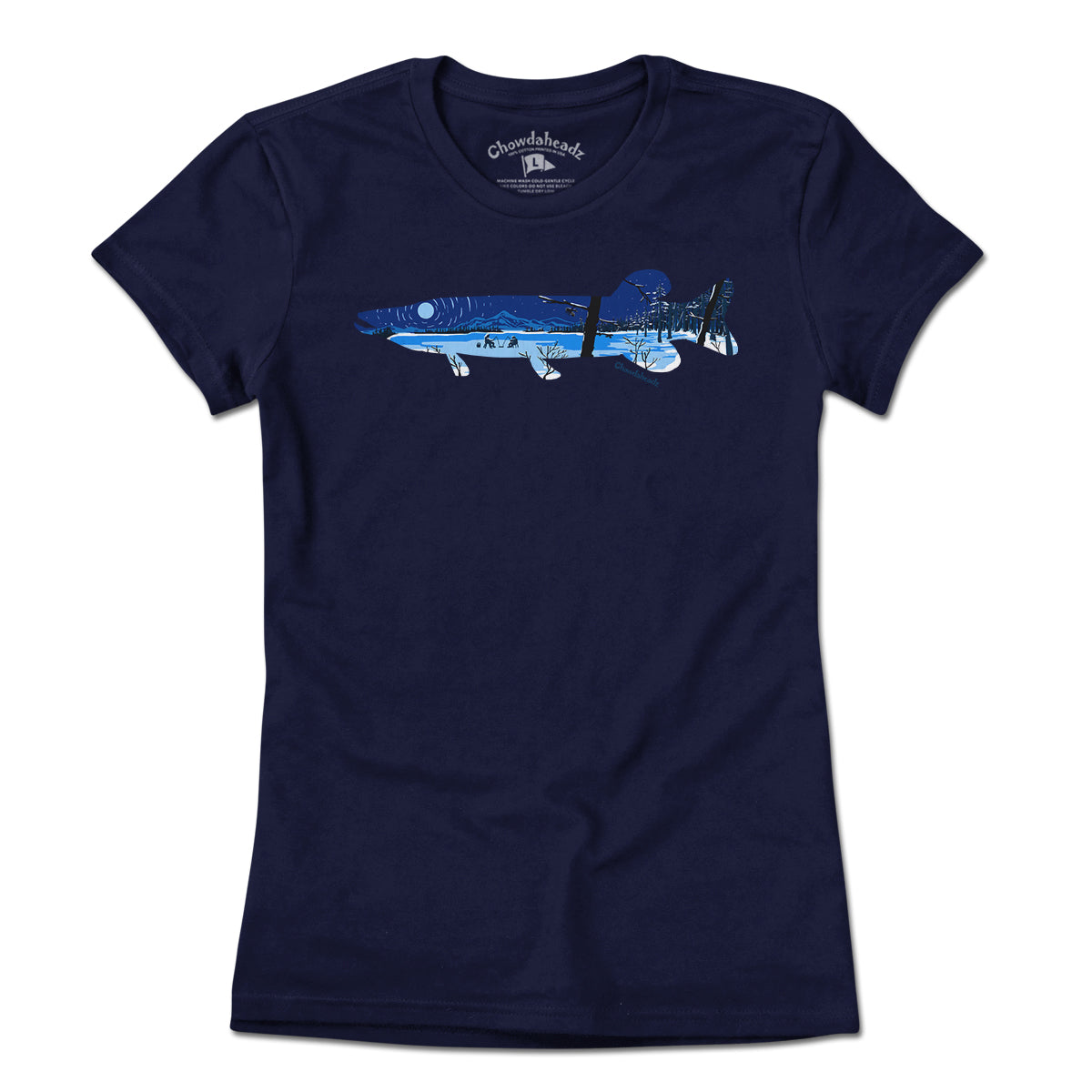 Pike Ice Fishing T-Shirt - Chowdaheadz