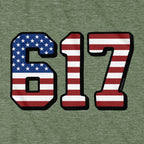 Boston 617 USA T-Shirt - Chowdaheadz