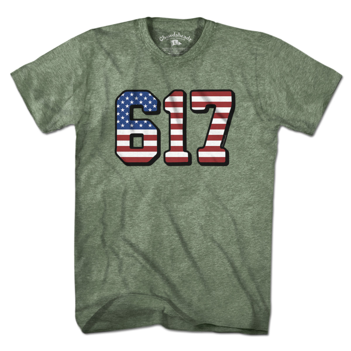 Boston 617 USA T-Shirt - Chowdaheadz