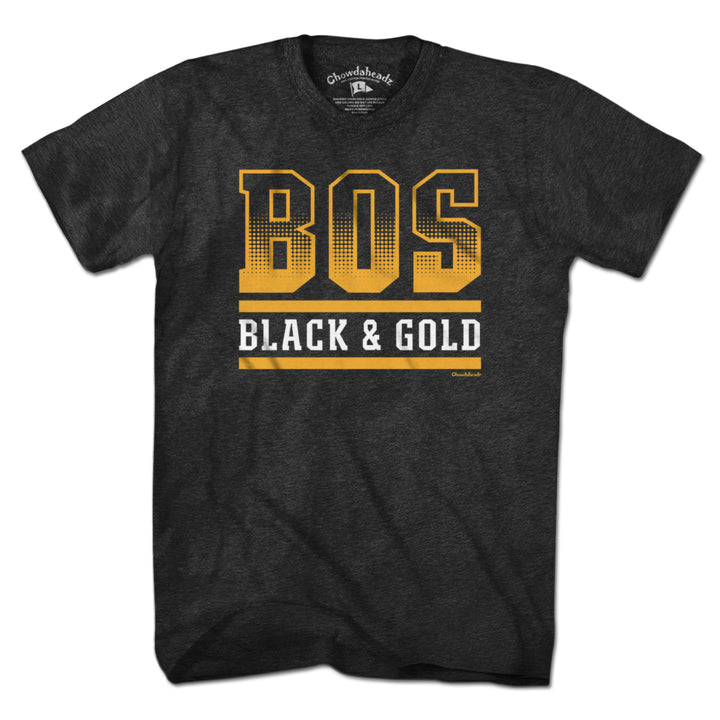 BOS Black & Gold T-Shirt - Chowdaheadz