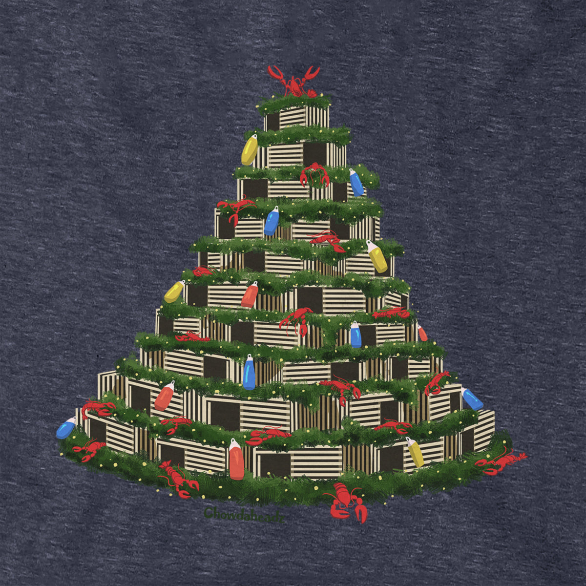 Lobster Trap Tree Hoodie - Chowdaheadz