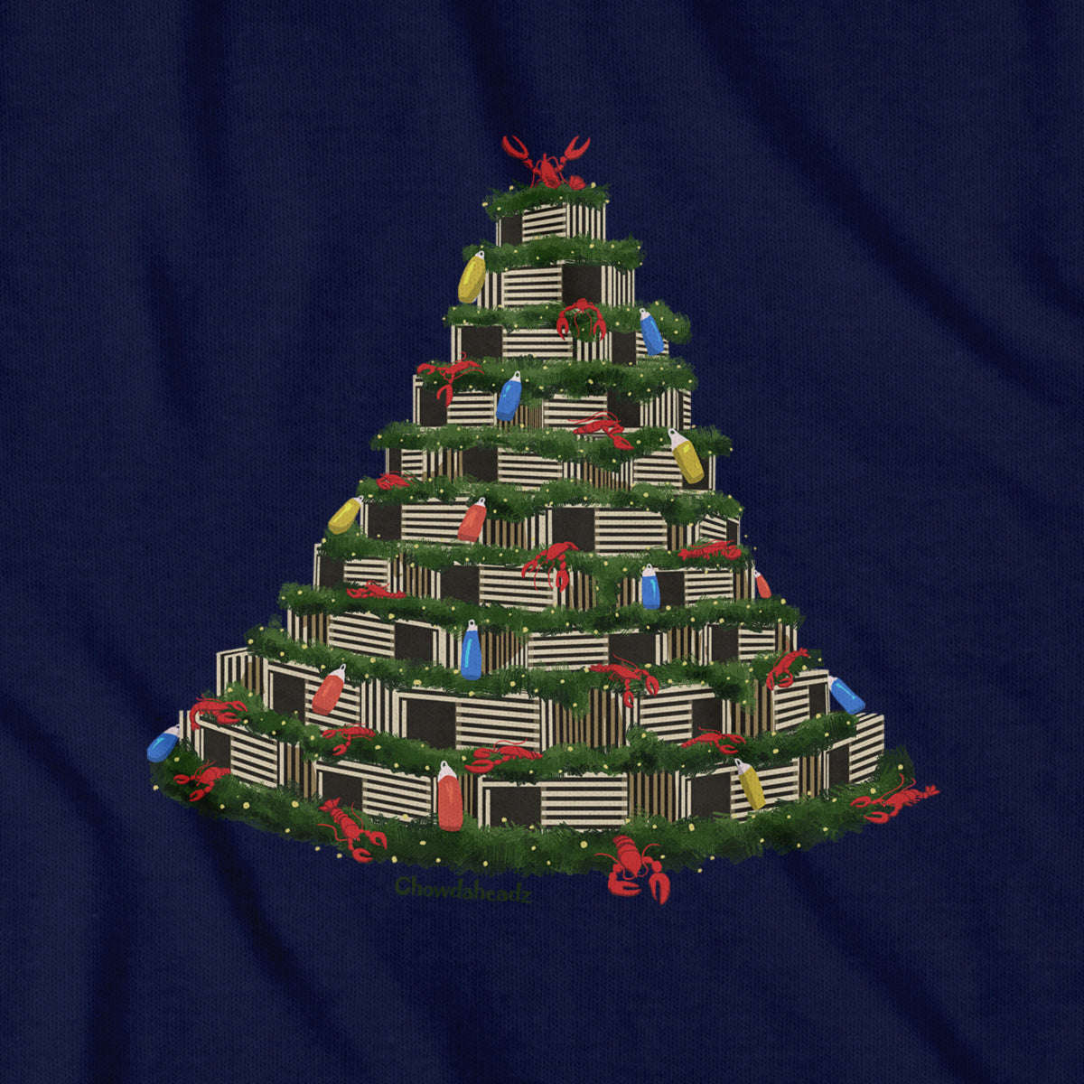Lobster Trap Tree T-Shirt - Chowdaheadz