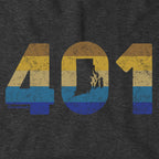 Rhode Island Retro Area Code Hoodie - Chowdaheadz