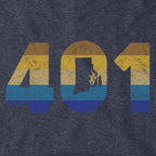 Rhode Island Retro Area Code Hoodie - Chowdaheadz