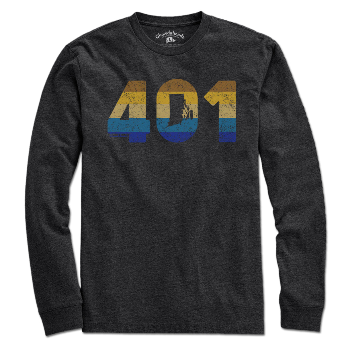 Rhode Island Retro Area Code T-Shirt - Chowdaheadz