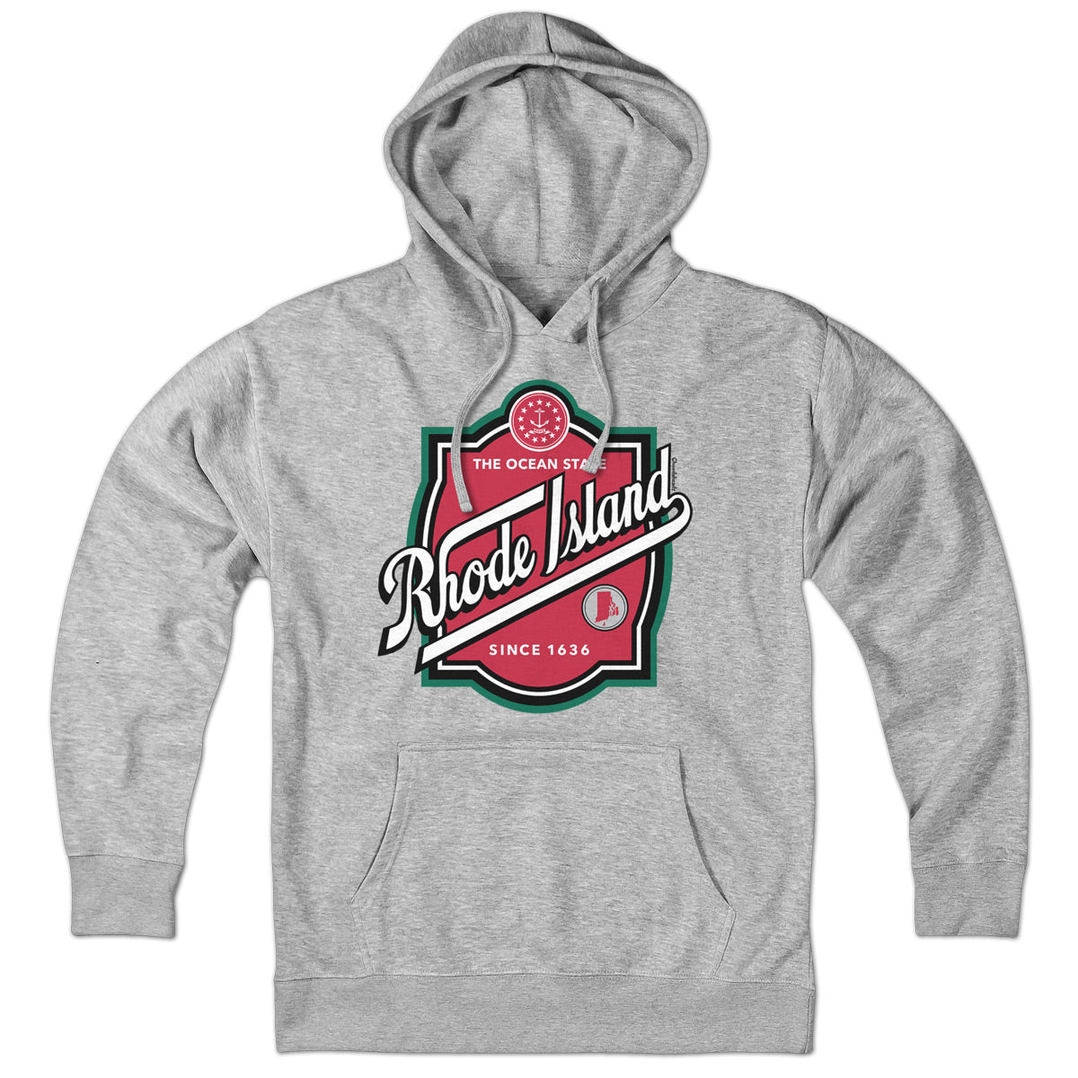 Rhode Island Label Hoodie - Chowdaheadz