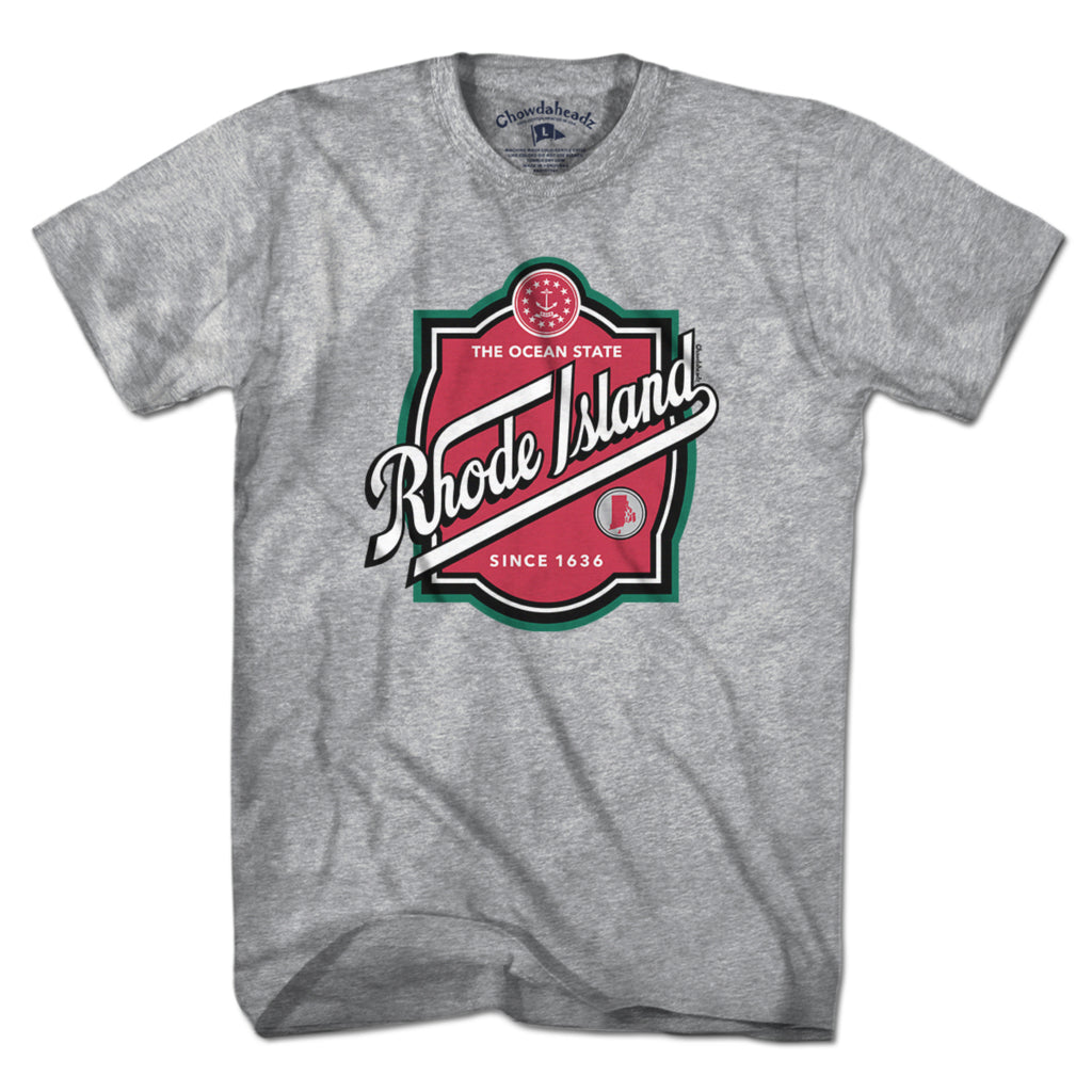 Rhode Island Label T-Shirt - Chowdaheadz