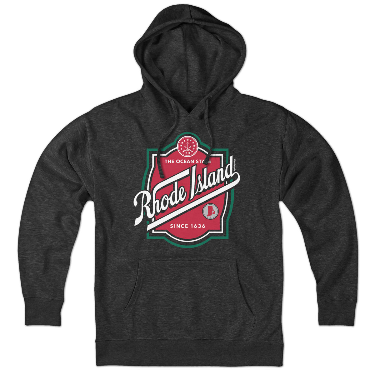 Rhode Island Label Hoodie - Chowdaheadz