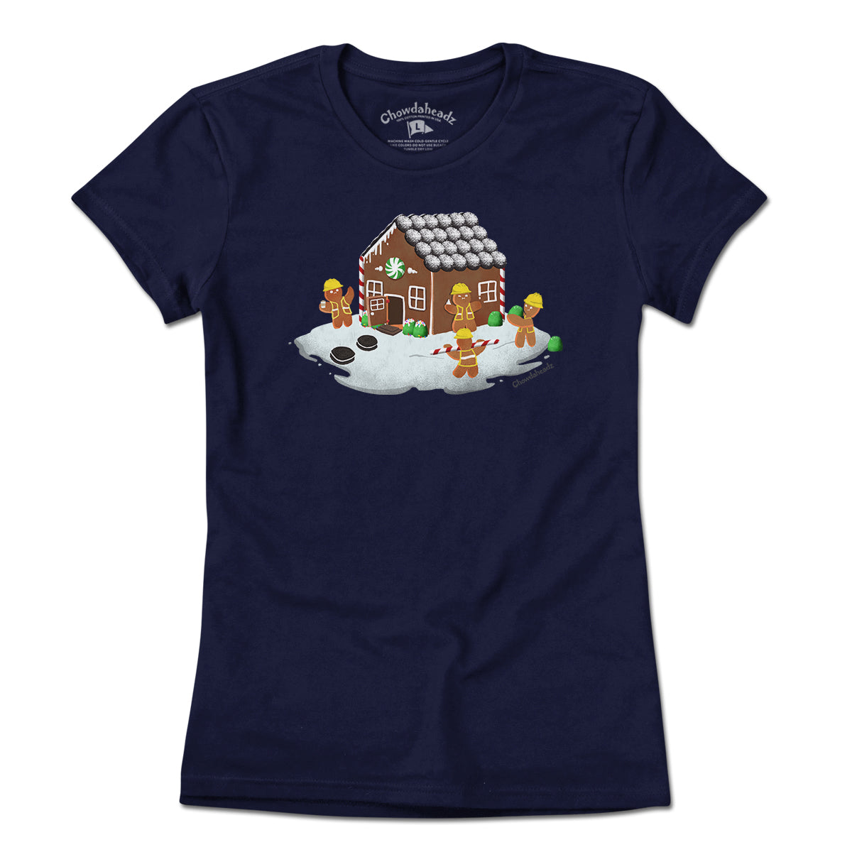 Gingerbread Construction T-Shirt - Chowdaheadz