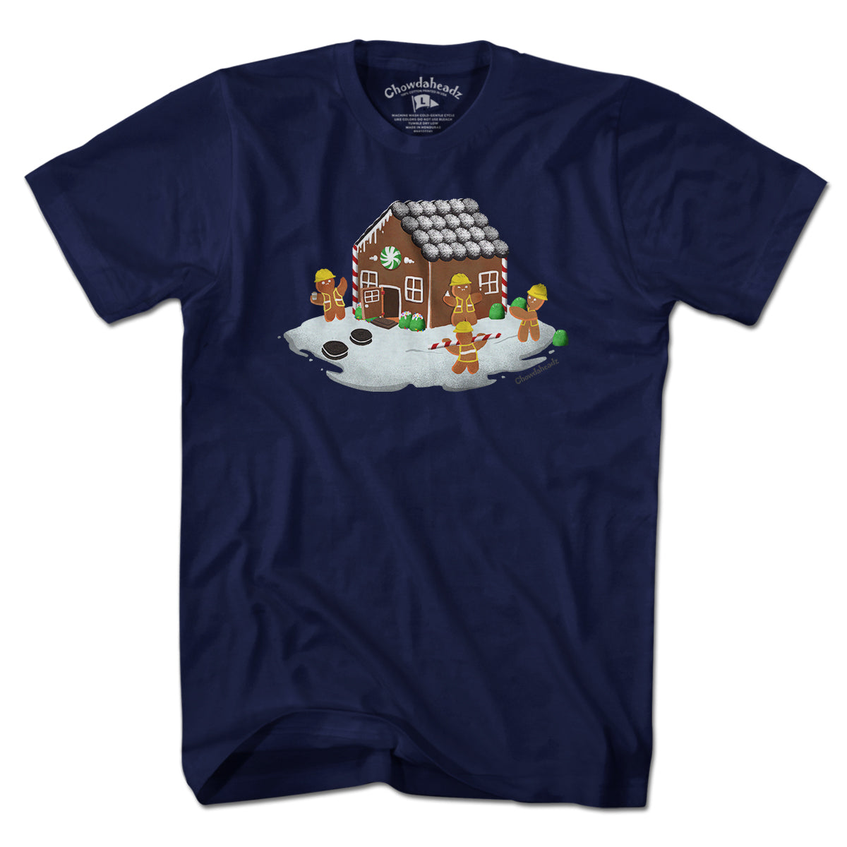 Gingerbread Construction T-Shirt - Chowdaheadz