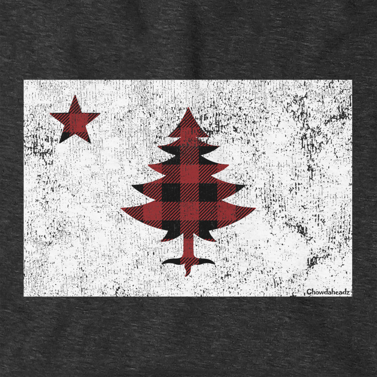 Buffalo Plaid Maine Flag Hoodie - Chowdaheadz