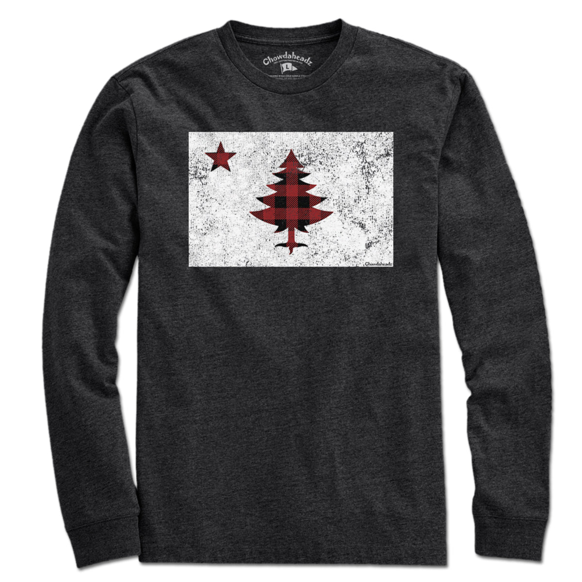 Buffalo Plaid Maine Flag T-Shirt - Chowdaheadz