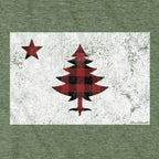 Buffalo Plaid Maine Flag T-Shirt - Chowdaheadz