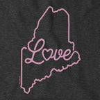 Love Maine Script Hoodie - Chowdaheadz