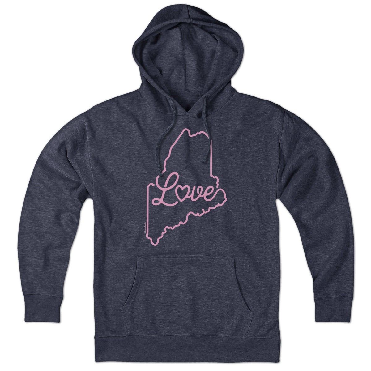 Love Maine Script Hoodie - Chowdaheadz