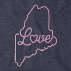 Love Maine Script Hoodie - Chowdaheadz