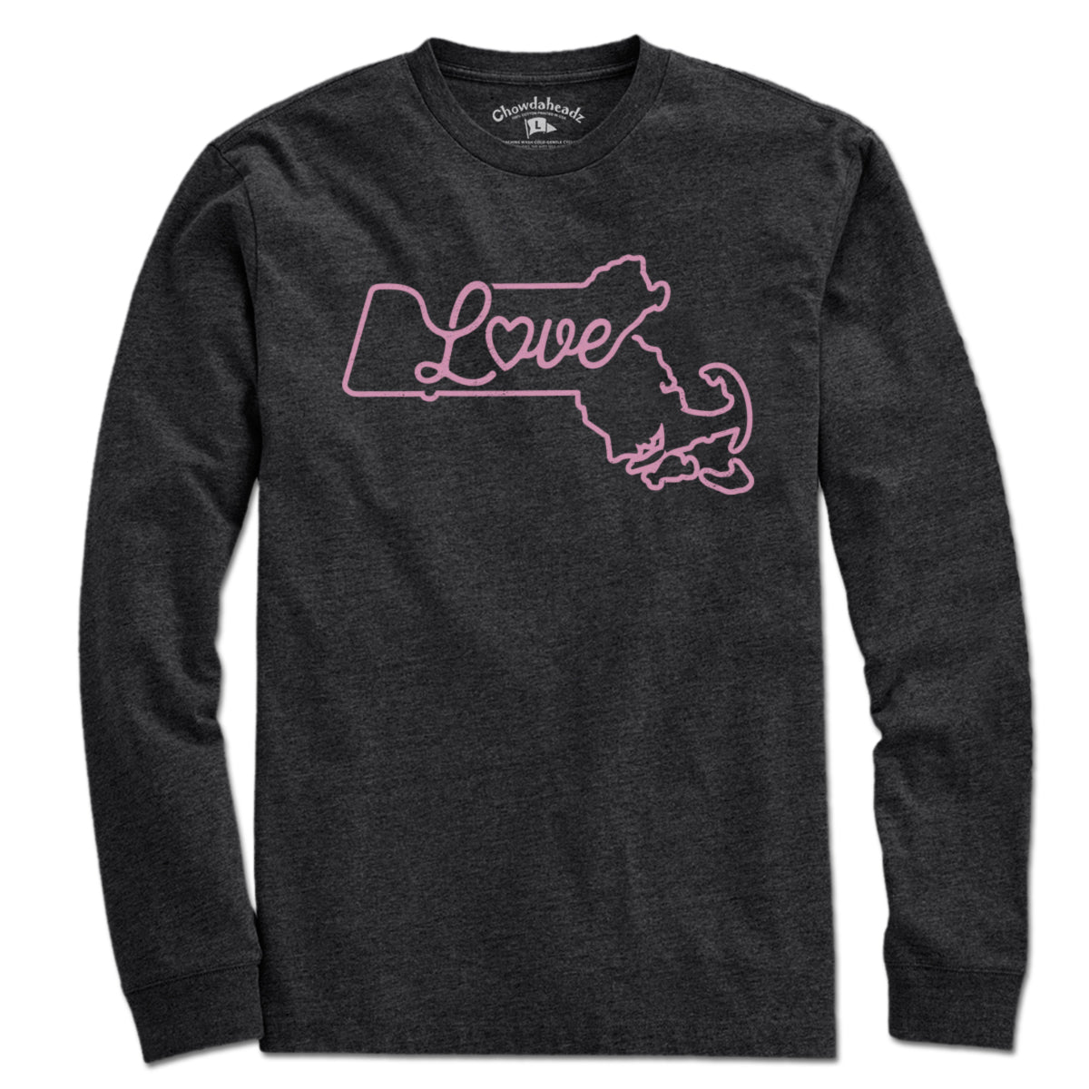 Love Massachusetts Script T-Shirt - Chowdaheadz