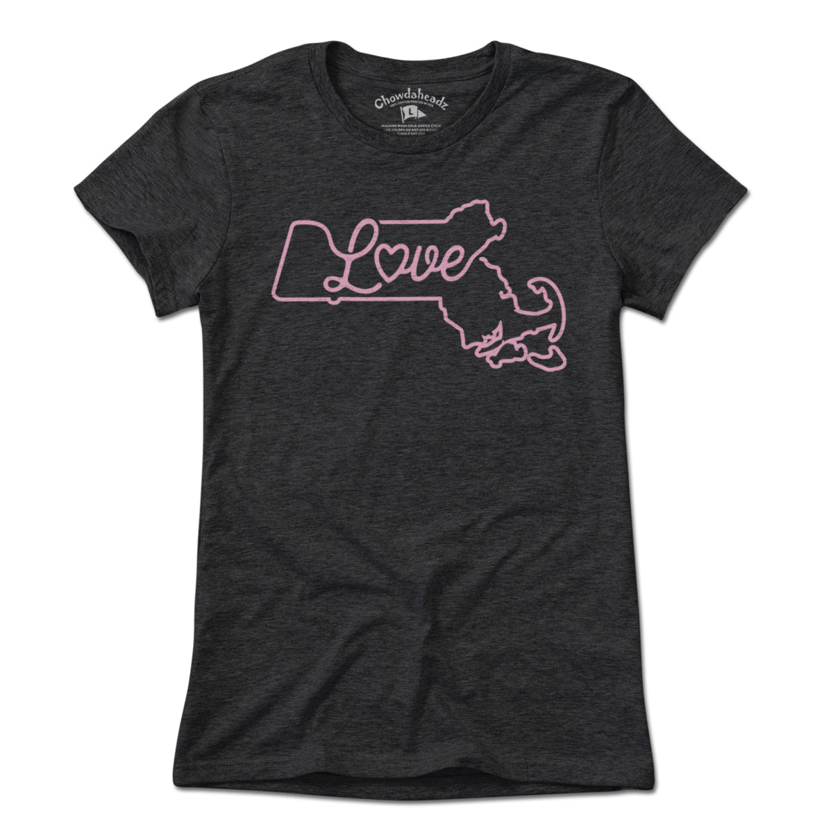 Love Massachusetts Script T-Shirt - Chowdaheadz