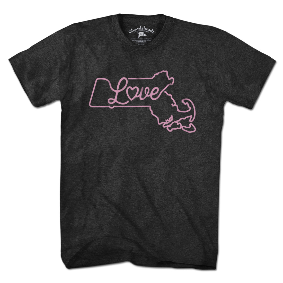 Love Massachusetts Script T-Shirt - Chowdaheadz