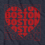 Stacked Boston Heart T-Shirt - Chowdaheadz