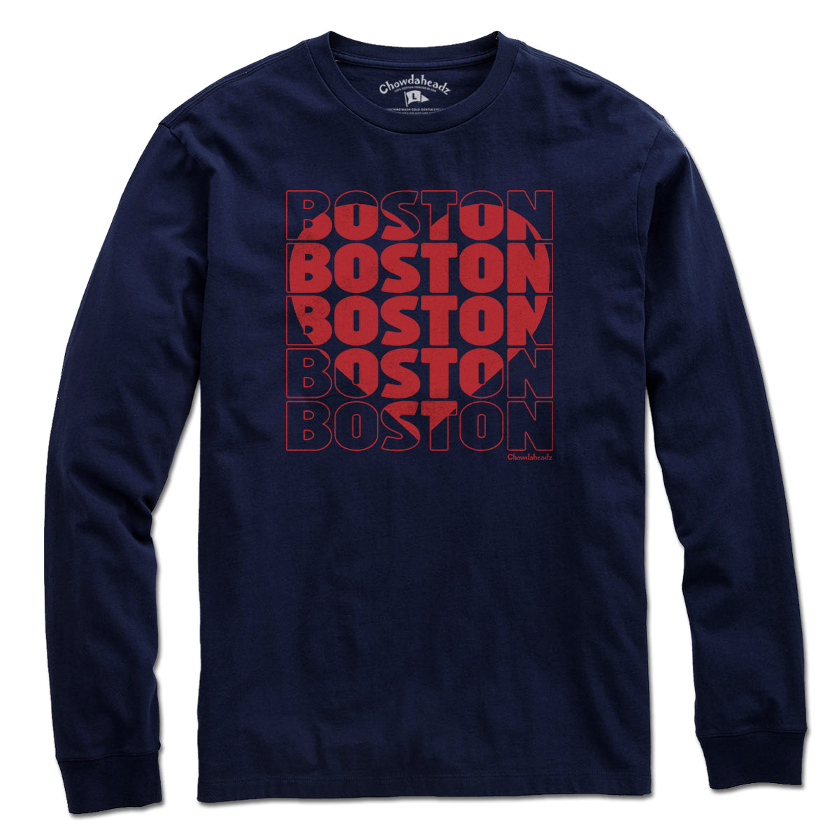 Stacked Boston Heart T-Shirt - Chowdaheadz