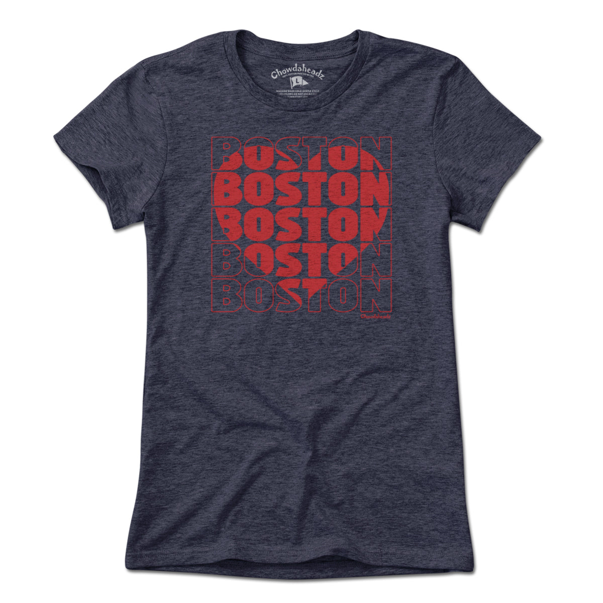 Stacked Boston Heart T-Shirt - Chowdaheadz