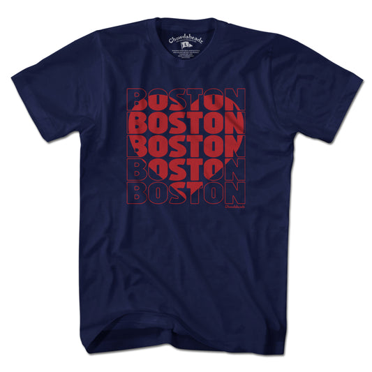 Stacked Boston Heart T-Shirt - Chowdaheadz