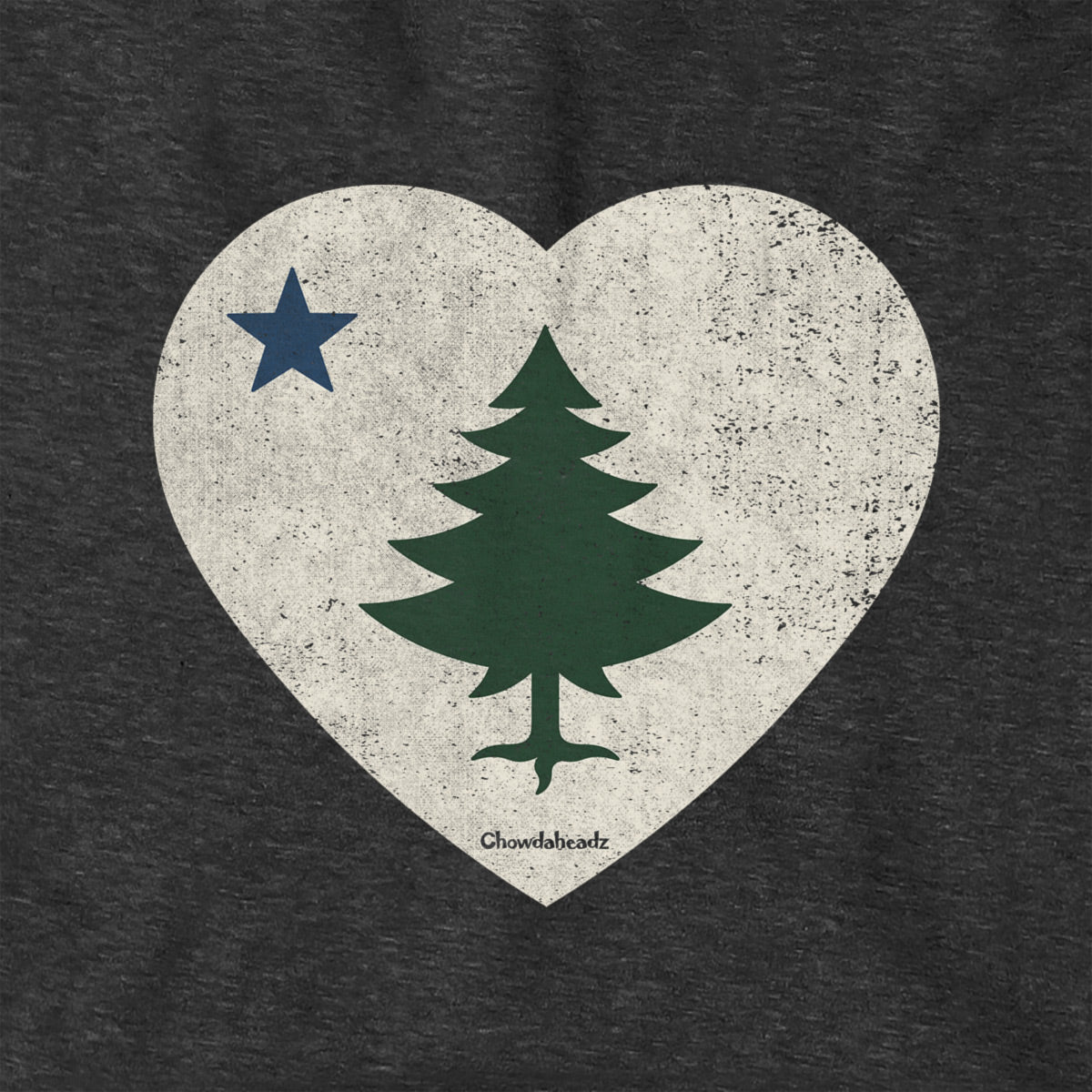 Vintage Maine Heart Hoodie - Chowdaheadz