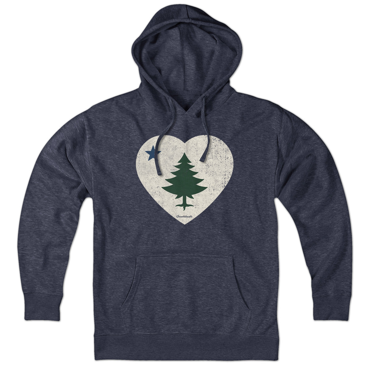 Vintage Maine Heart Hoodie - Chowdaheadz