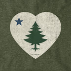 Vintage Maine Heart Hoodie - Chowdaheadz