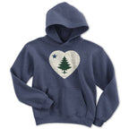 Vintage Maine Heart Youth Hoodie - Chowdaheadz