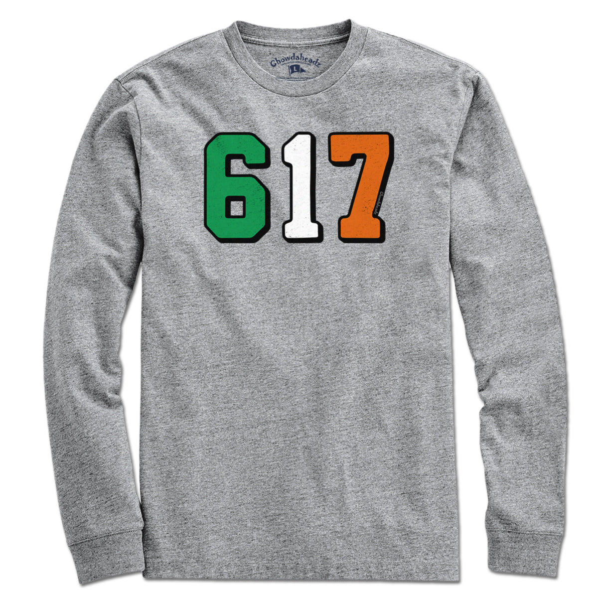 Boston 617 Irish Flag T-Shirt - Chowdaheadz