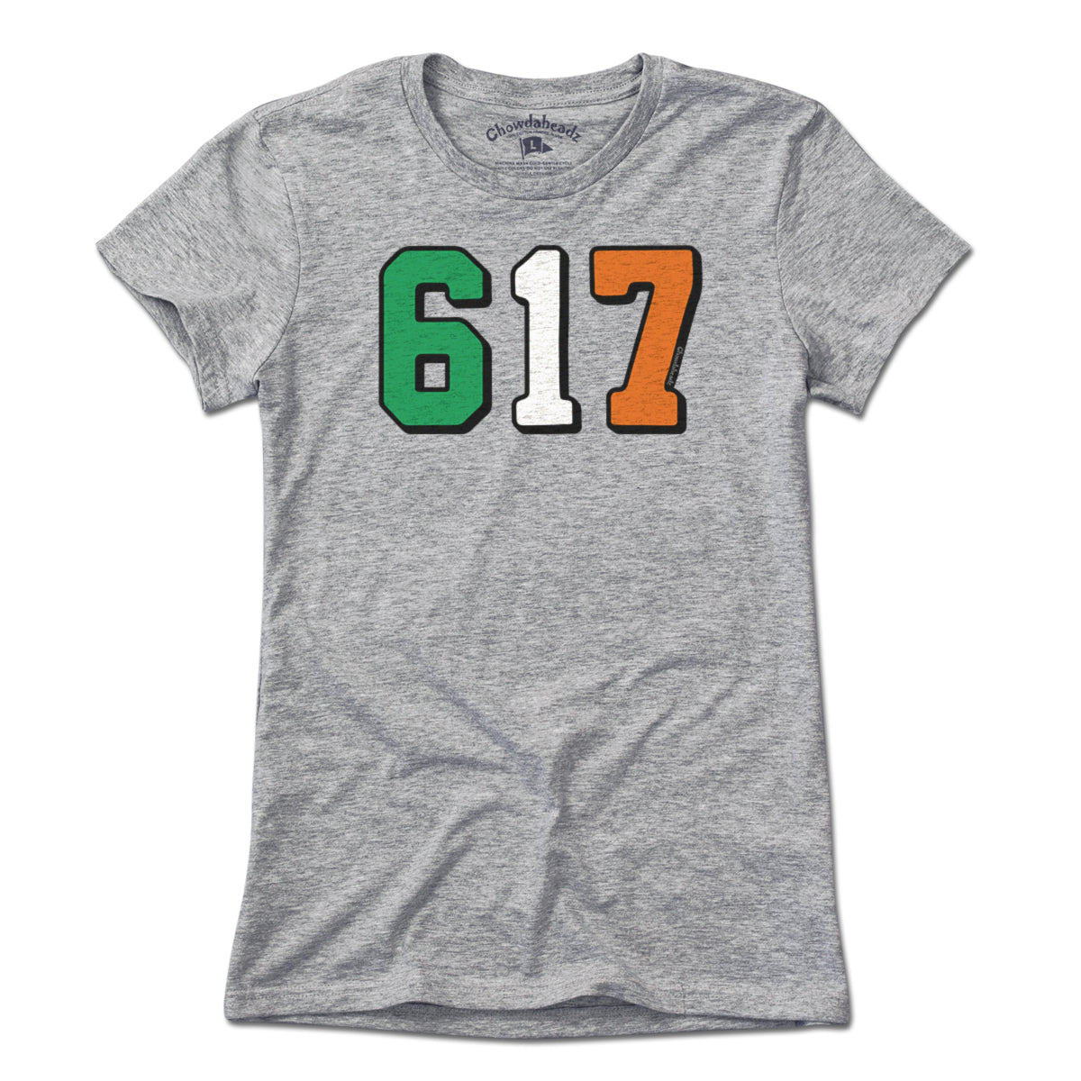 Boston 617 Irish Flag T-Shirt - Chowdaheadz