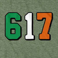 Boston 617 Irish Flag Hoodie - Chowdaheadz