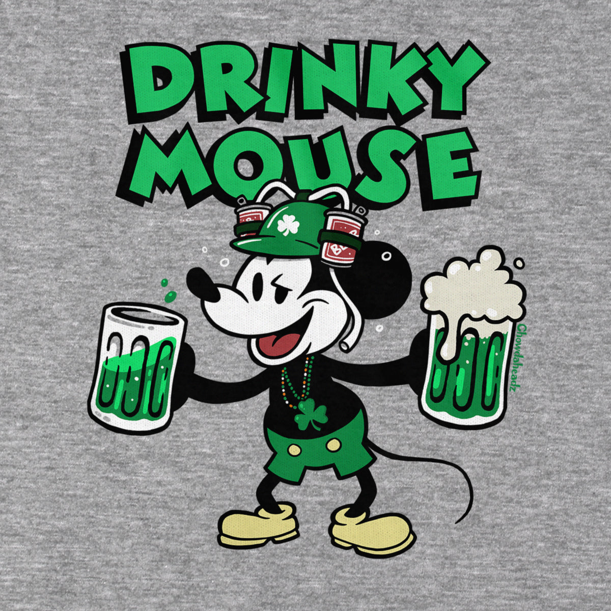 Drinky Mouse T-Shirt - Chowdaheadz