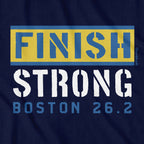 Finish Strong Boston 26.2 T-Shirt - Chowdaheadz