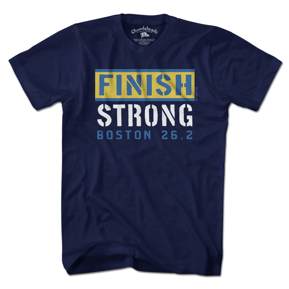 Finish Strong Boston 26.2 T-Shirt - Chowdaheadz