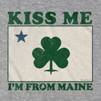 Kiss Me I'm From Maine Shamrock T-Shirt - Chowdaheadz