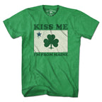 Kiss Me I'm From Maine Shamrock T-Shirt - Chowdaheadz