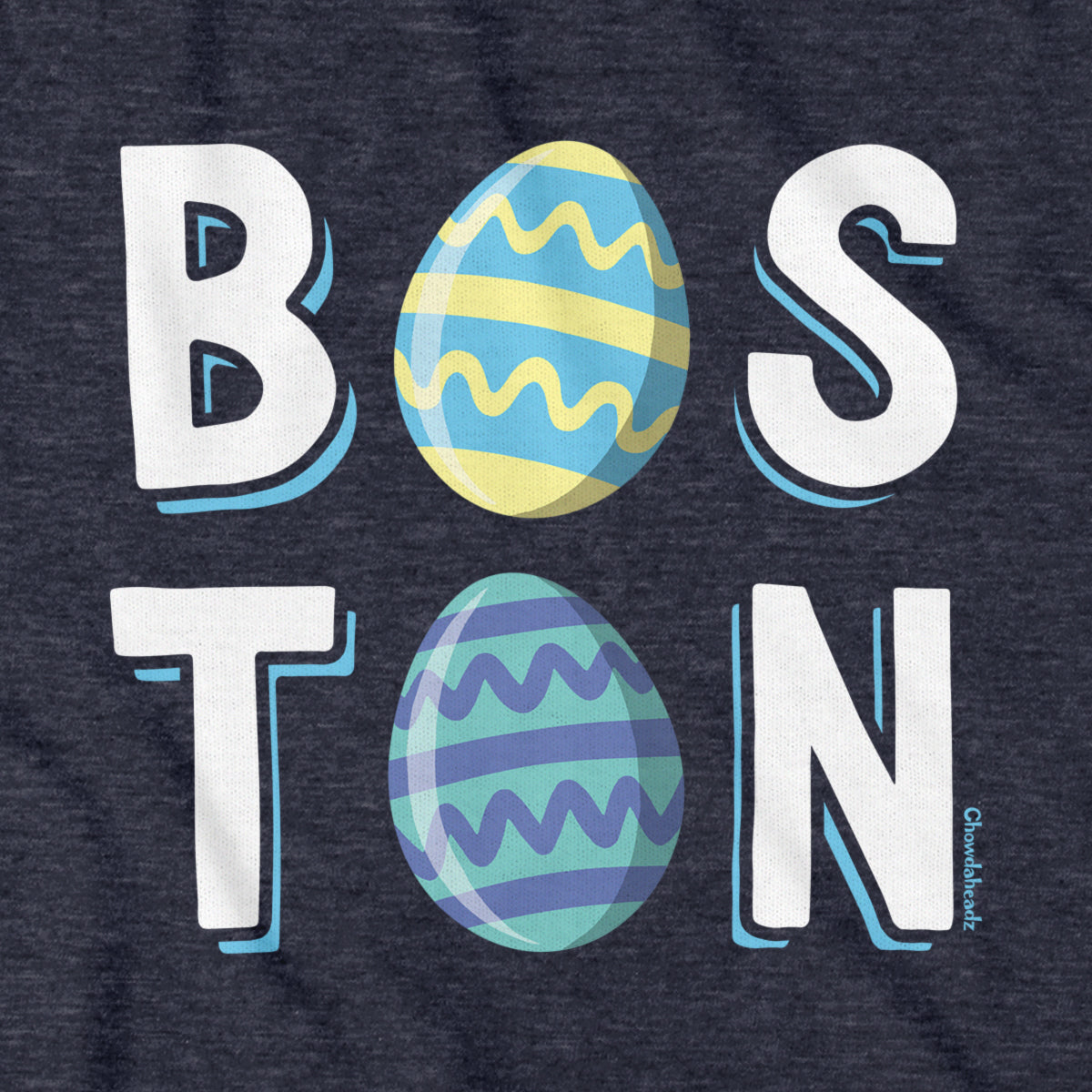 Boston Stacked Easter Eggs Hoodie - Chowdaheadz