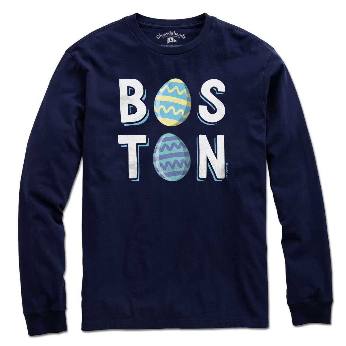 Boston Stacked Easter Eggs T-Shirt - Chowdaheadz