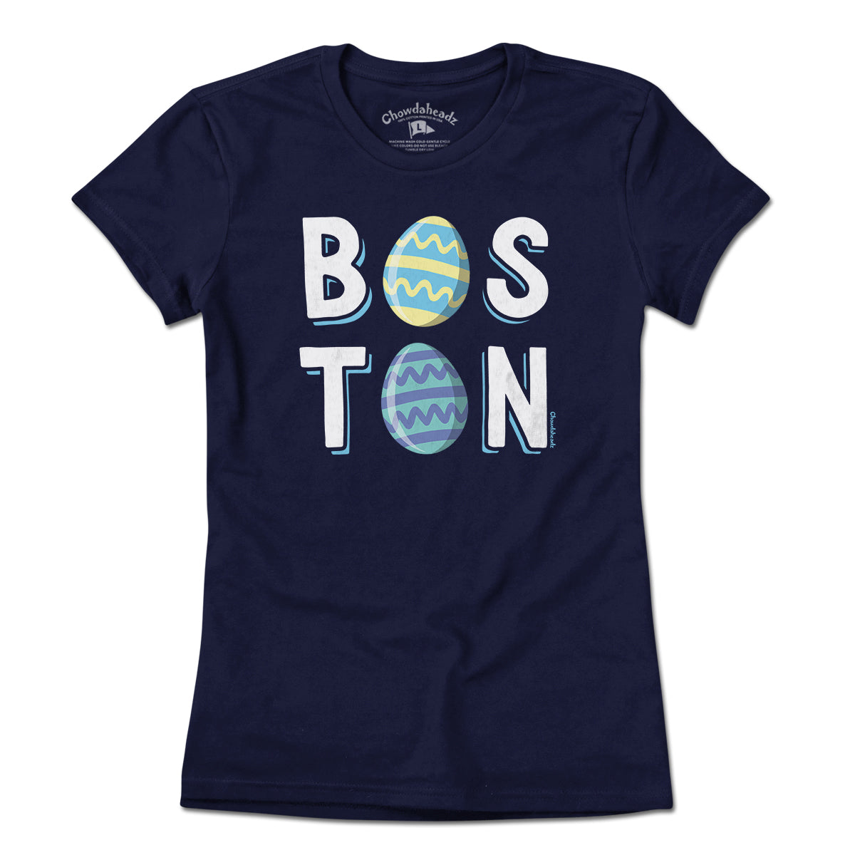 Boston Stacked Easter Eggs T-Shirt - Chowdaheadz
