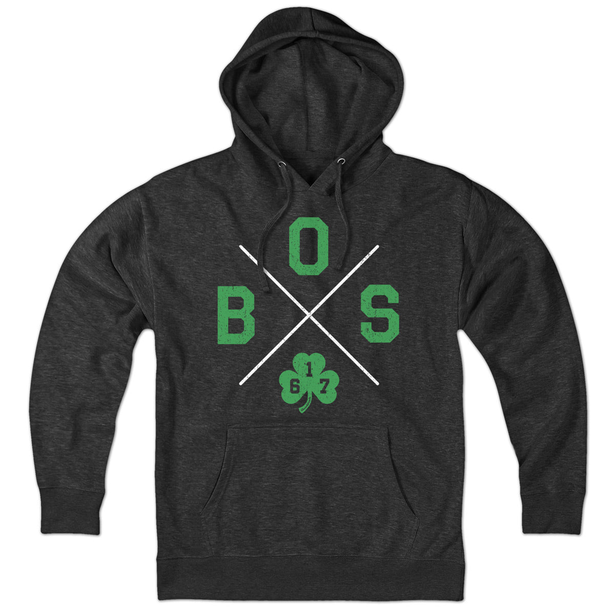 BOS Shamrock Crossed Out Hoodie - Chowdaheadz