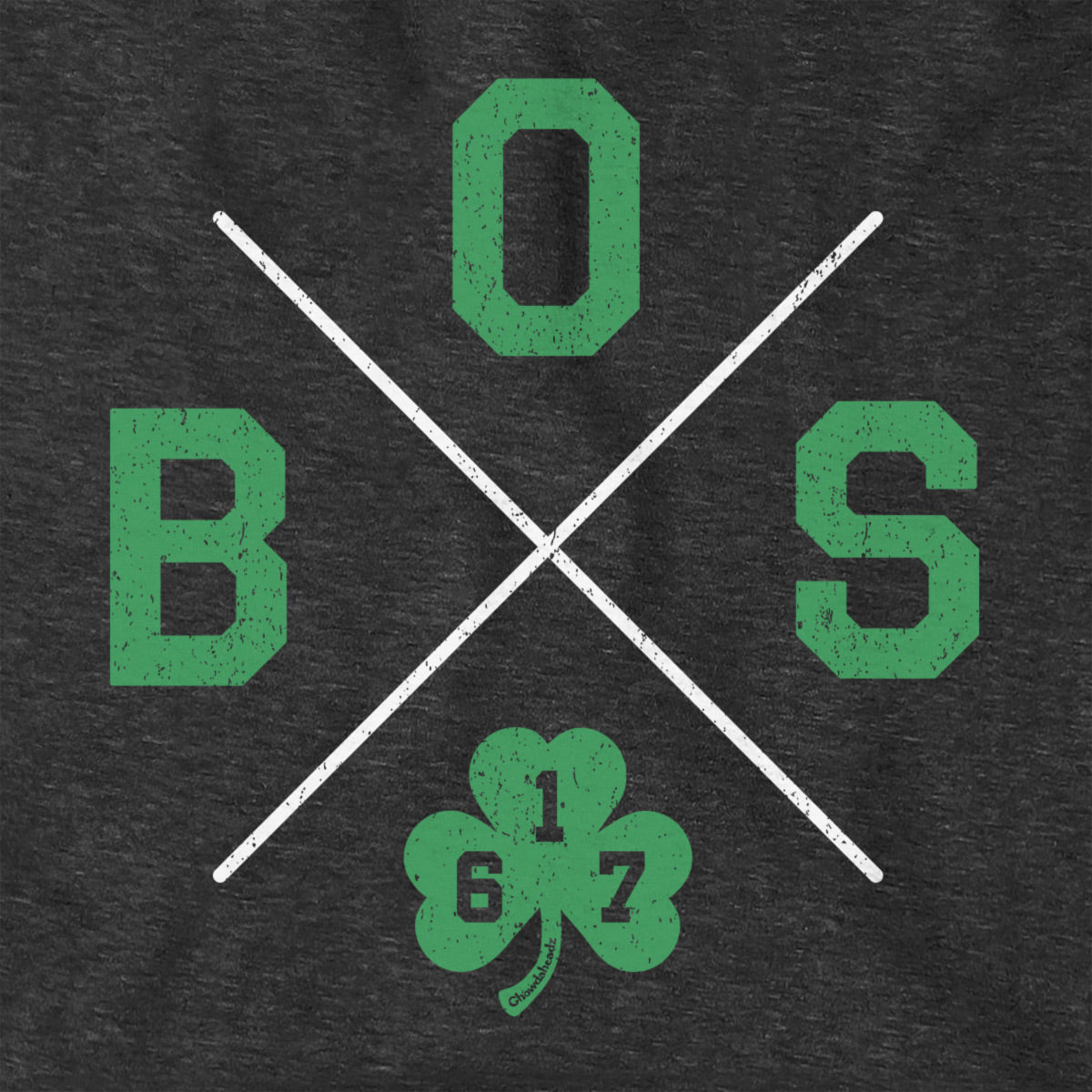 BOS Shamrock Crossed Out Hoodie - Chowdaheadz
