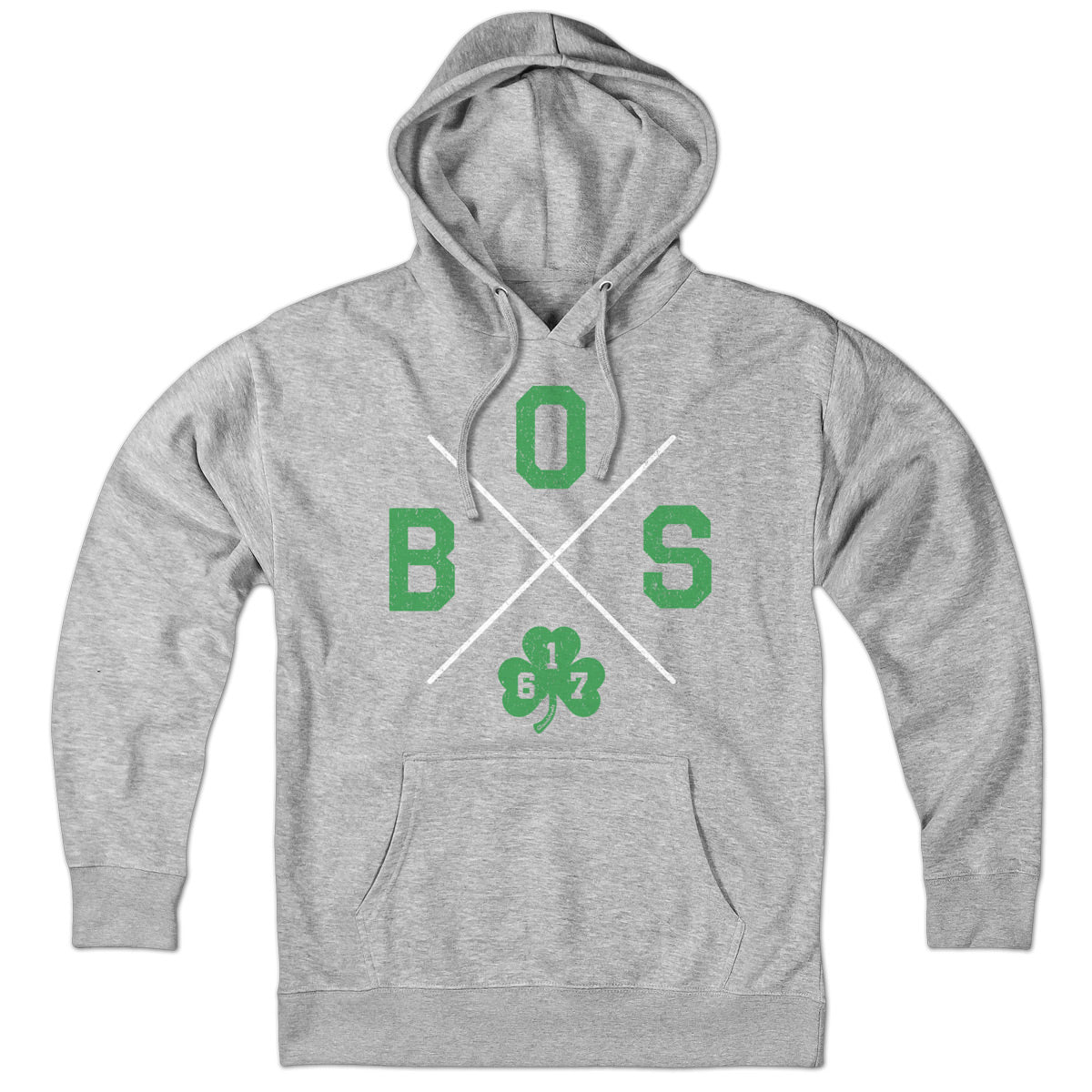 BOS Shamrock Crossed Out Hoodie - Chowdaheadz