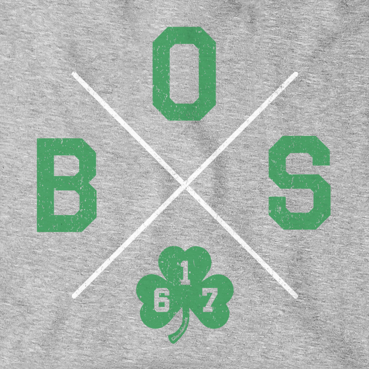 BOS Shamrock Crossed Out Hoodie - Chowdaheadz