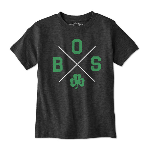 BOS Shamrock Crossed Out Youth T-Shirt